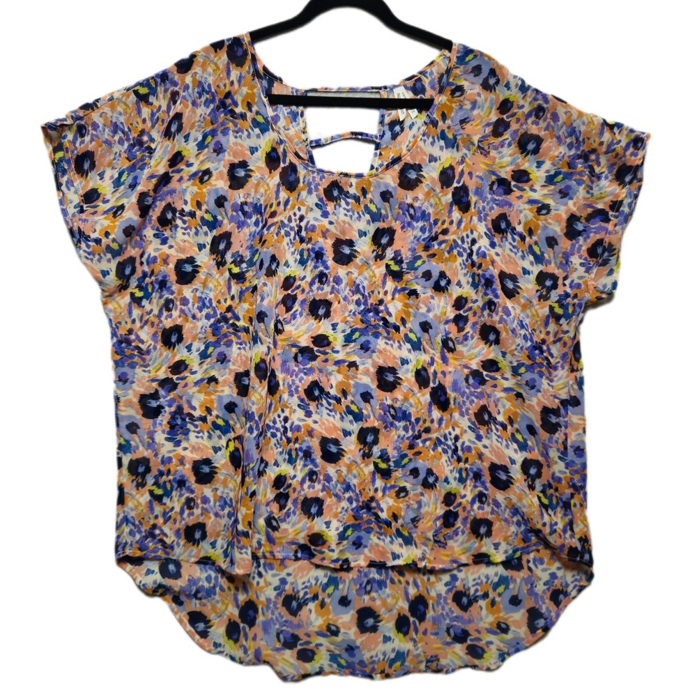 Live 4 Truth Size 3X Sheer Floral High Low Back Keyhole Tunic Floral Bloomcore
